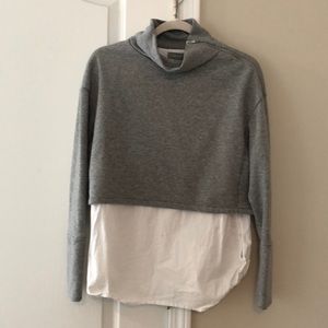 Turtleneck zip up sweater